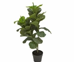 Top 10 ❤️ S64 Short Potted Faux Fiddle Floor Plant ❤️ -Home Decor Sales 896A7896