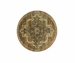 Wholesale 🧨 K01 Elements Kasbar Round Rug - Spice 🎉