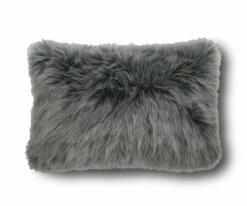 Flash Sale β€οΈ B36 Rorik 12" x 18" Faux Fur Pillow Cover - Grey π