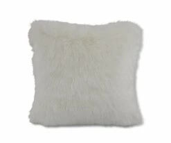 Hot Sale 🎁 B36 Rorik Faux Fur Pillow Cover - White 🥰