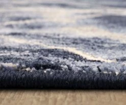 Discount 😉 K01 Axiom Ebb Rug Runner - Indigo 😀 -Home Decor Sales K01 0005 Ebb Indigo 9211450102063094 Pile Tiny