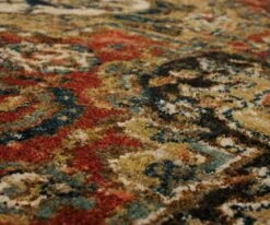 New 🌟 K01 Spice Market Dhahar Rug Runner - Garent 🎁 -Home Decor Sales K01 0013 Dhahar Garnet 9093830048063094 Closeup Tiny