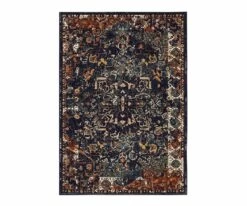 Coupon 🔔 K01 Soiree Damascus Rug - Indigo ⭐