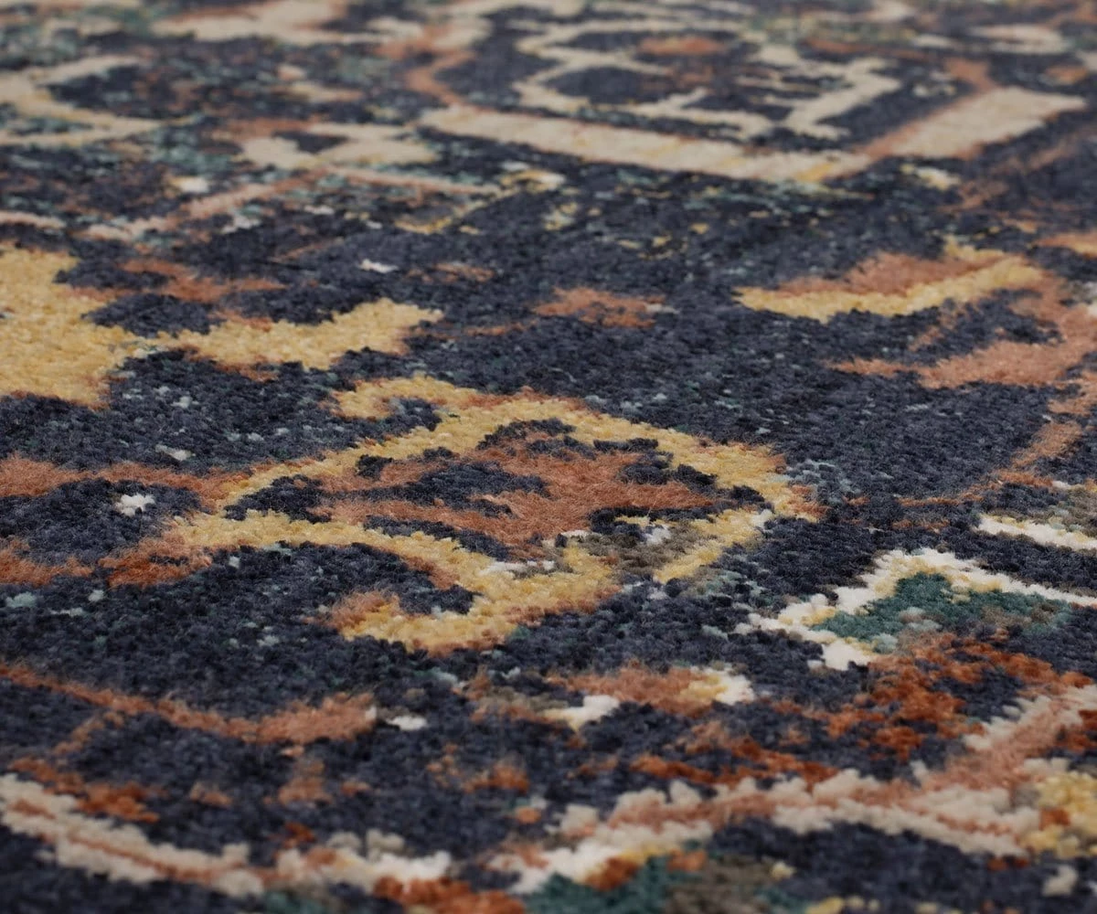 Coupon π K01 Soiree Damascus Rug - Indigo β 4 Coupon π K01 Soiree Damascus Rug - Indigo β - Image 4