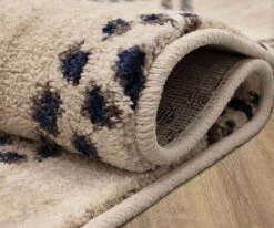 Promo 😍 K01 Cosmopolitan French Affair Rug Runner - Ink Blue ⭐ -Home Decor Sales K01 FrenchAffair 03