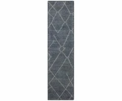 Budget 👏 K01 Tangier Spartel Rug Runner - Blue Steel 🤩
