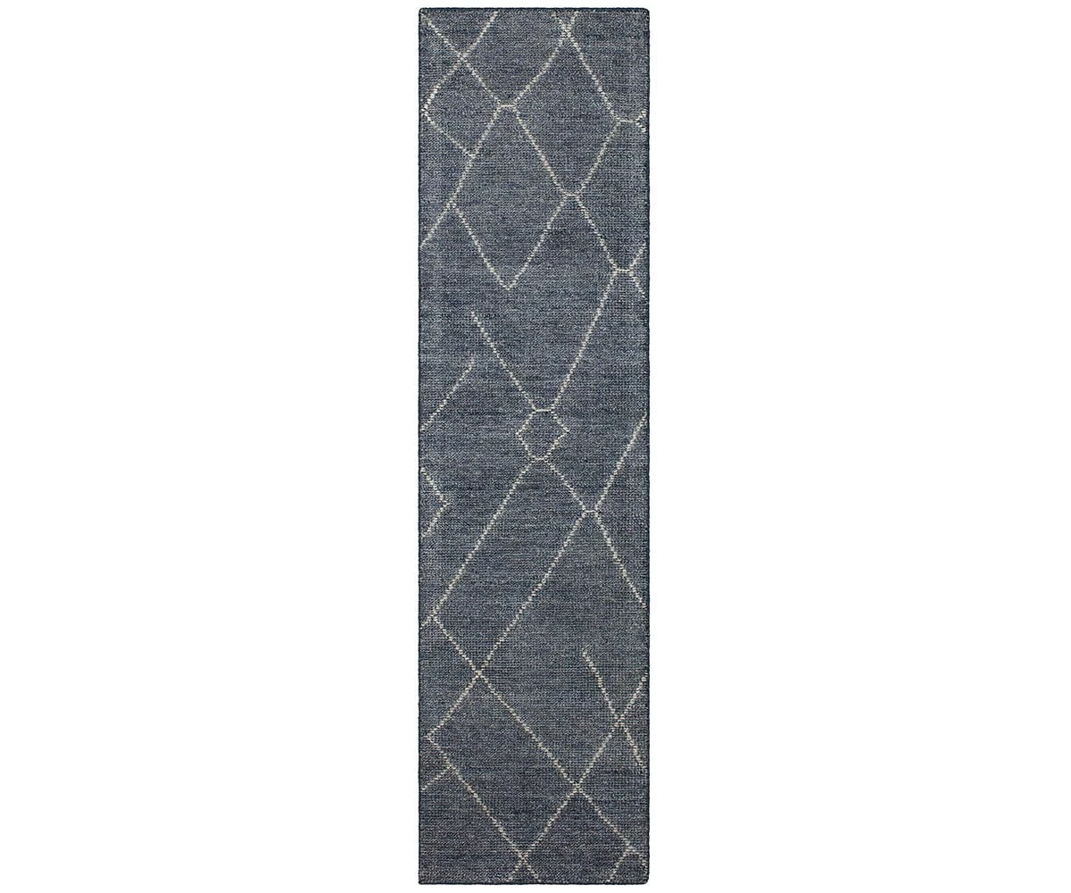 Budget π K01 Tangier Spartel Rug Runner - Blue Steel π€© 1 Budget π K01 Tangier Spartel Rug Runner - Blue Steel π€©