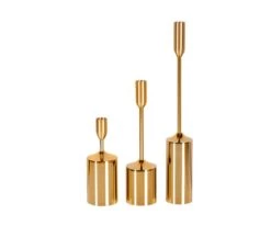 Hot Sale ⌛ M74 Metal Tapered Candle Holders - Set of 3 ⌛