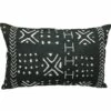 Deals 😉 B36 Modern Mudcloth Lumbar Pillow Cover - Black 🥰