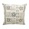 Buy 🔔 B36 Modern Mudcloth Pillow Cover - White ✔️
