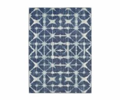 Best Pirce 💯 K01 Expressions Triangle Accordion Rug - Indigo 🤩