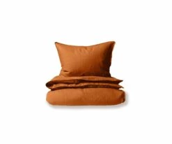 Cheap π₯ B36 Laila Linen Duvet Cover + Shams Set - Rust π§¨
